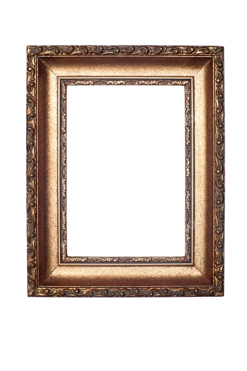 Preview: Decorative frame isolated on white