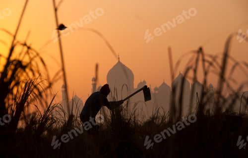 Preview: Taj Mahal at sunrise on the Yamuna River