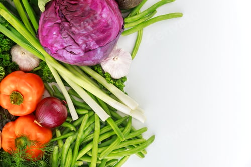 Preview: Colorful vegetables for making healthy salad. Diet concept.