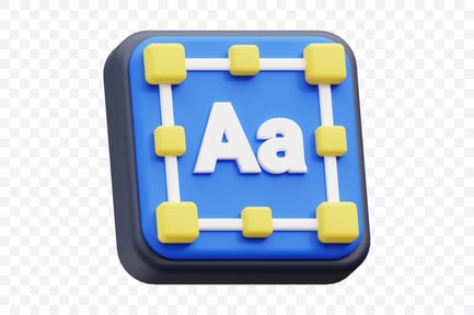 Panneau de mise en forme de texte avec lettres