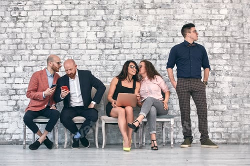 Preview: Successful team leader manager, CEO, market leader and another business leading concepts. Standing