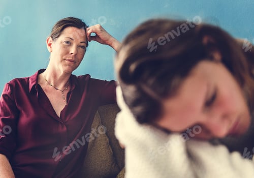Preview: Mother and teenage daughter having an arguument