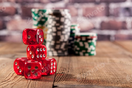 Preview: Dice And Chips on Table