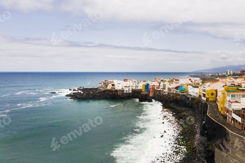 Preview: Top view of the town of Punta Brava near the town of Puerto de la Cruz on the island of Tenerife