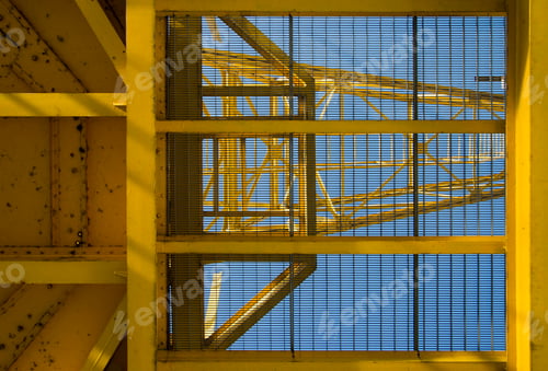 Preview: Closeup detail of the yellow crane