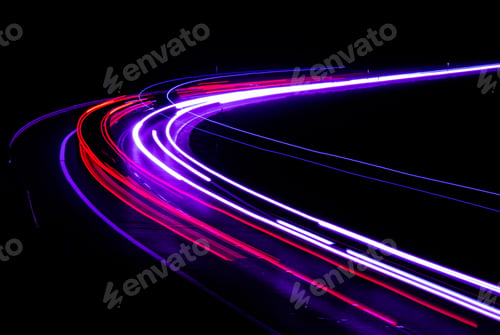 Preview: lights of cars with night
