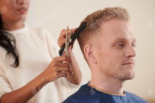 Preview: Man Having Hair Cut