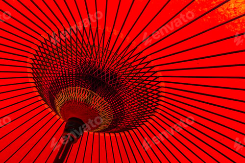 Preview: Japanese traditional red umbrella