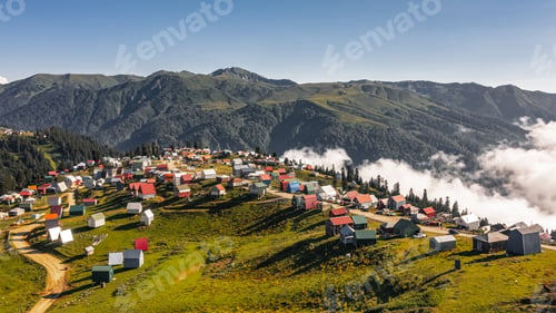 Preview: Aerial view of Gomismta village