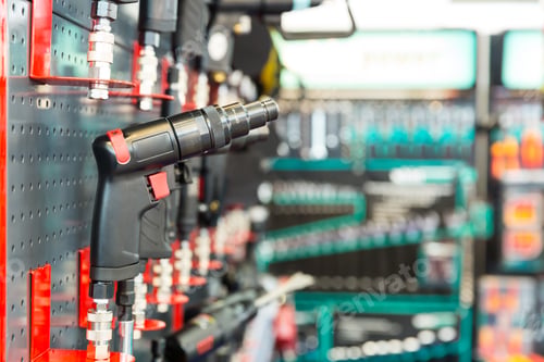 Preview: Professional pneumatic wrench, car repair shop