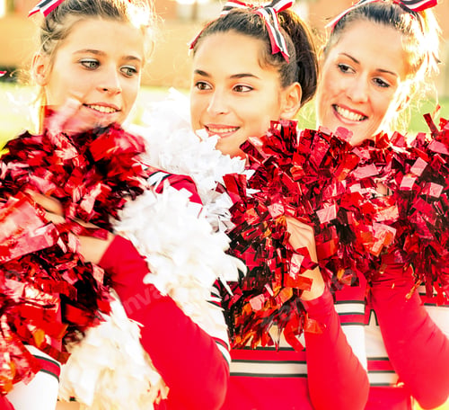 Preview: Cheerleaders at high school playground training