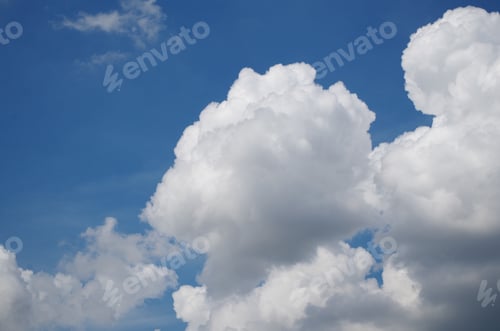 Preview: The blue sky with clouds background