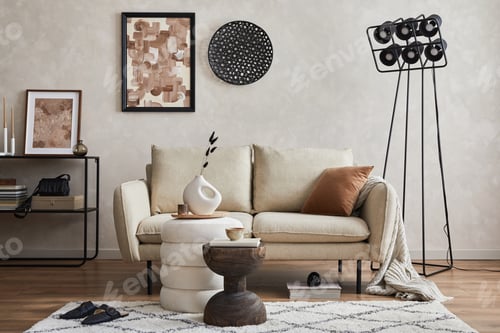 Preview: Modern elegnat living room interior design