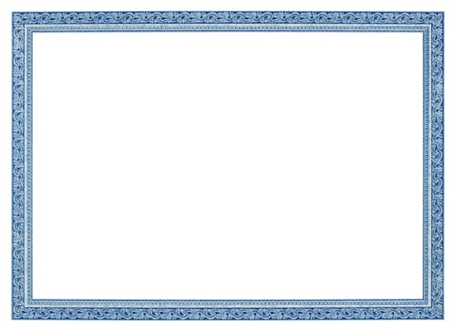 Preview: Openwork frame for picture or photo, element for decoration or design, isolated on white background