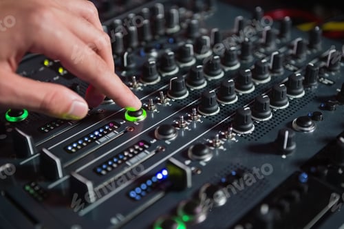 Preview: Male Dj Playing Music At The Nightclub