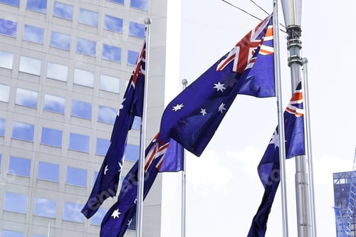 Preview: Waving Australian Flag In Melbourne