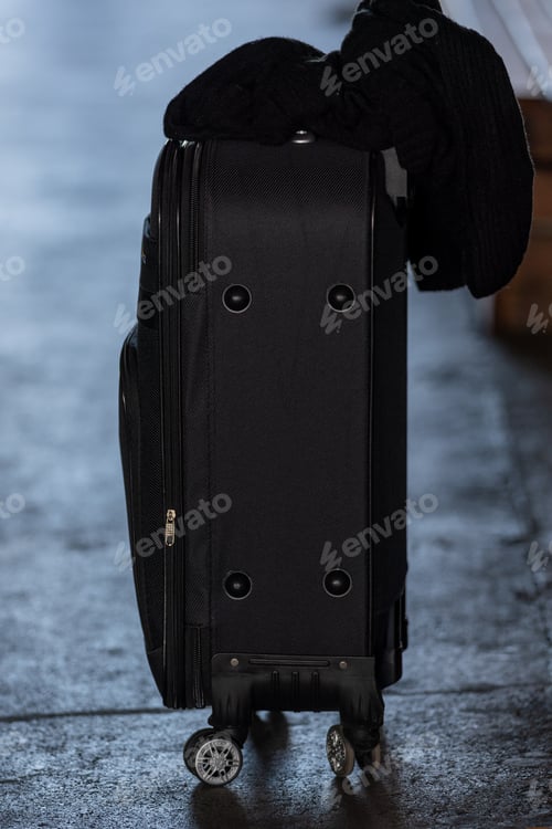 Preview: A black trolley suitcase