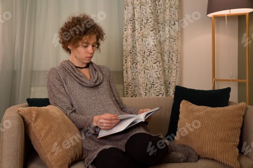 Preview: Woman reads book