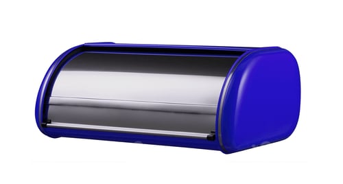 Preview: closed metallic breadbasket isolated