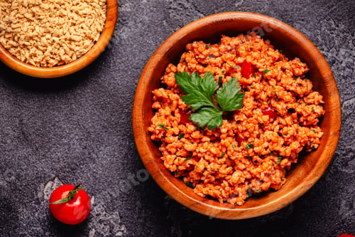 Preview: Vegan plant based meat, soybean mince, ready to eat.