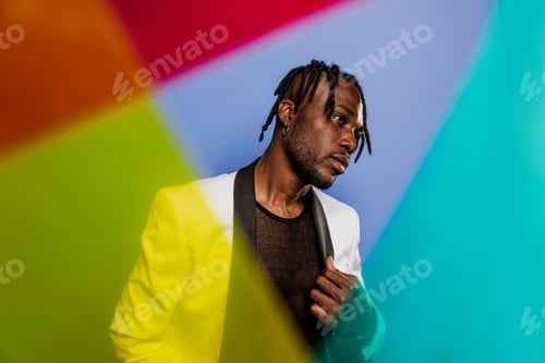 Preview: Artistic portrait with gel lights