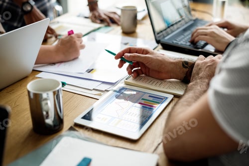 Preview: People having startup business result meeting together