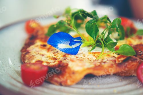 Preview: organic pizza in colorful