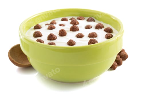 Preview: cereal chocolate balls in bowl