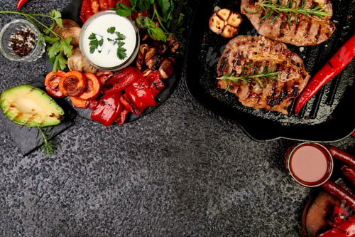 Preview: Steak grill in the cast iron grill pan