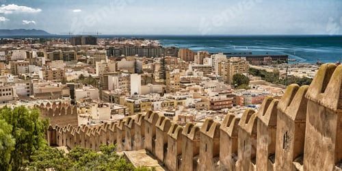 Preview: Almería City View from Alcazaba, Spain