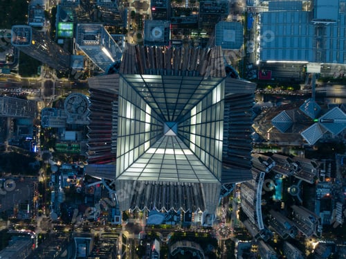 Preview: Shenzhen ,China - Circa 2022: Aerial view of landsccape in Shenzhen city, China