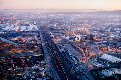Preview: Aerial view of Los Angeles, California, USA