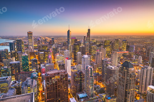 Preview: Chicago, Illinois, USA Skyline