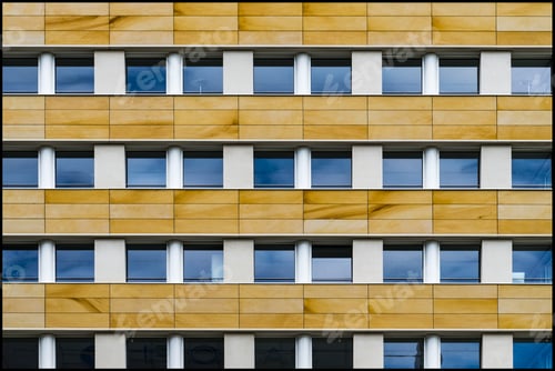 Preview: Modern building with glass windows silently witnessing the life of the big city
