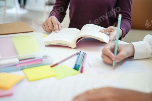 Preview: Learning with friends Young students campusHigh School Tutor for examining helps school homework