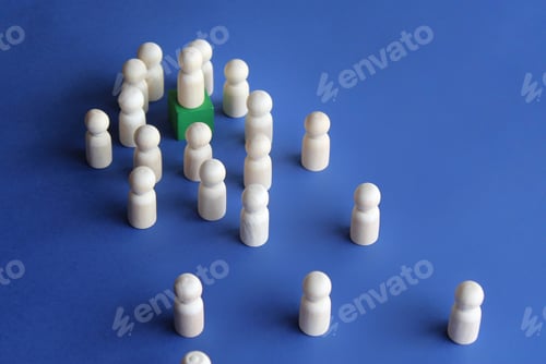 Preview: Leader, influencer, role model, followers concept.