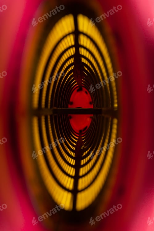Preview: air filter for fine cleaning of a car engine, inside view, photograph with depth of field