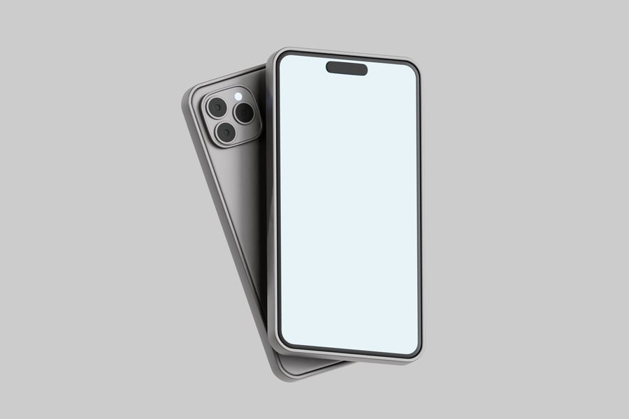 Cover for Modern smartphone with three lenses.