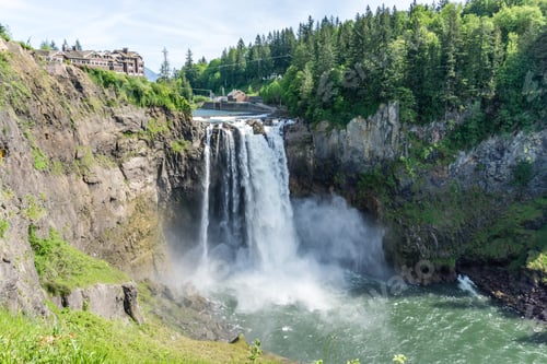Preview: A View Of Majestic Snoqualmie Falls In Washington State.