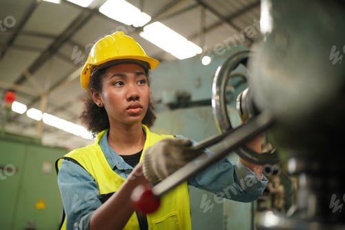 Preview: industrial factory employee working in metal manufacturing industry