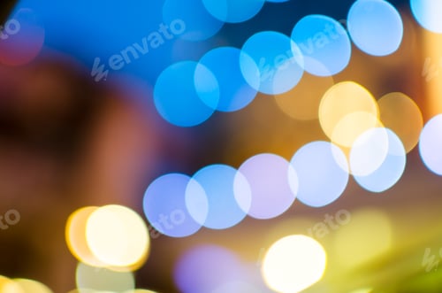 Preview: Colorful bokeh background