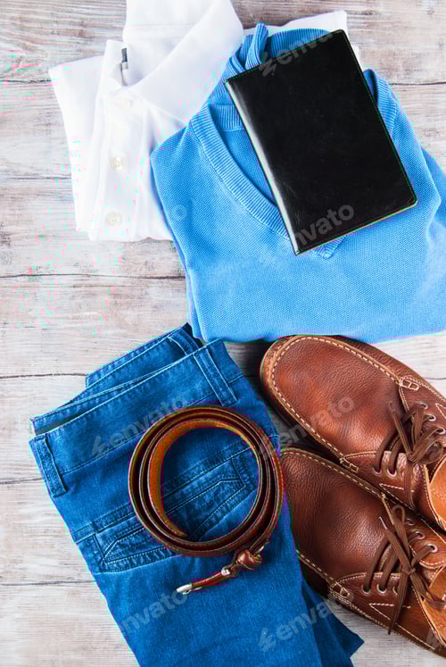 Preview: Man's clothes lifestyle shoes flat lay