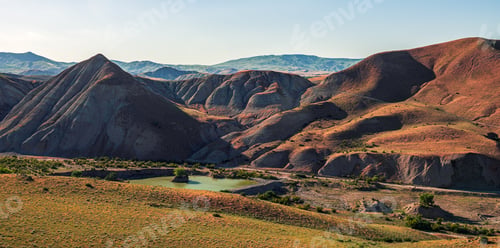Preview: Amazing mountain landscape with lake