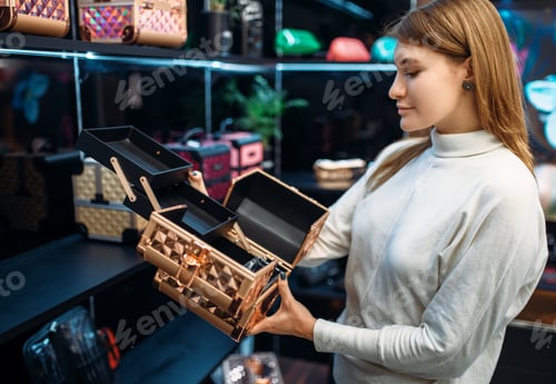 Preview: Consultant helps woman with choice in make-up shop