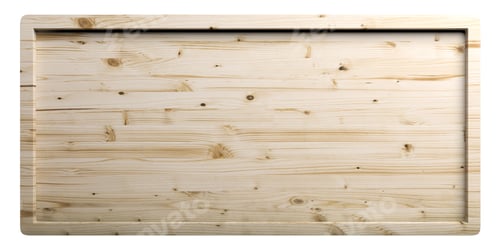 Preview: Wooden sign on white background. 3d illustration