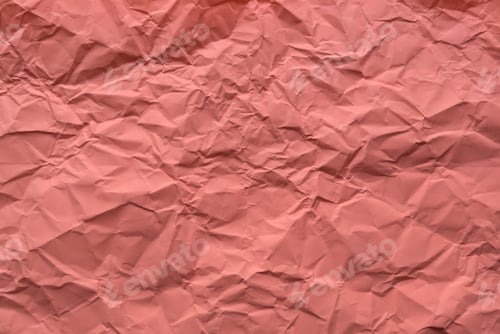 Preview: Peach color crumpled paper for background.
