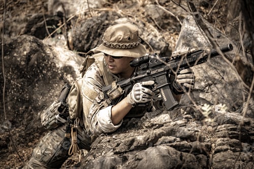 Preview: US marines in the mountains during the military operation