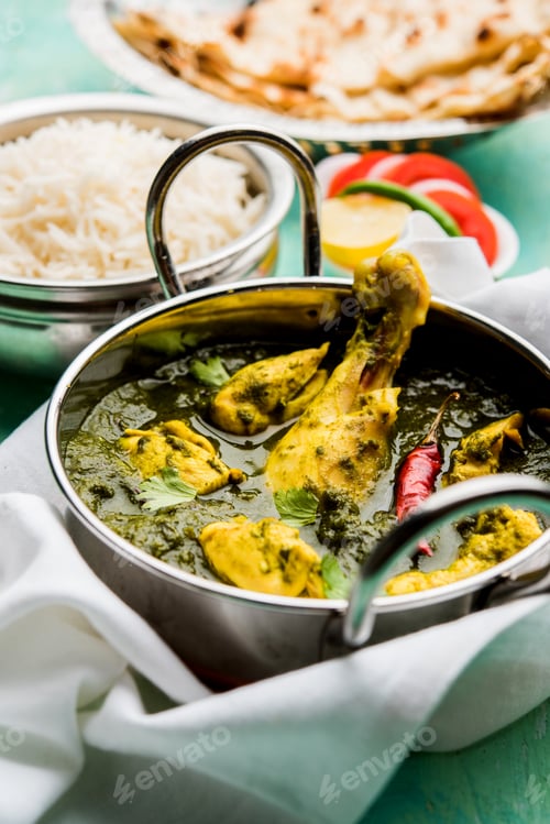 Preview: Palak or spinach Chicken or Murg Saagwala is an Indian non-vegetarian recipe