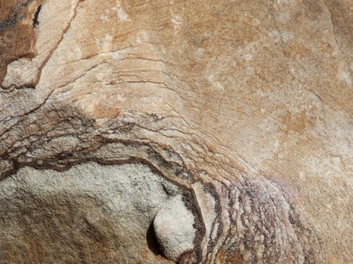 Preview: Detail And Texture Of A Large Rock - Close Up Photograph Showing Details And Textures Of A Large