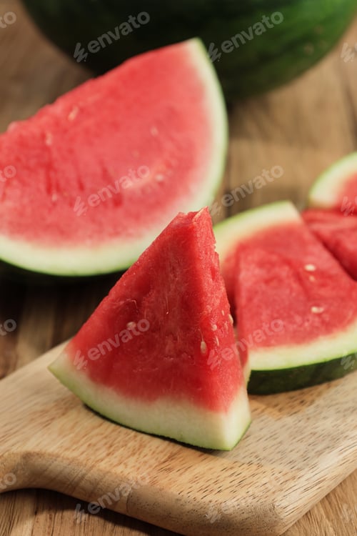 Preview: Slices of Fresh Red Watermelon